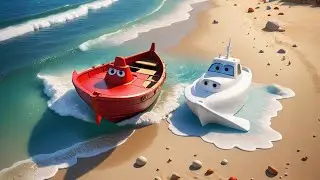 Seven Toy Boats Sail the Sea | Ocean Adventure Song for Kids | Nursery Rhymes and Baby Songs
