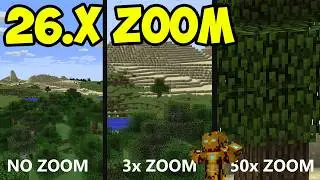 Мод ZOOM для Minecraft 1.21.11 &mdash; как использовать (Прожектор) (Ткань) (50-кратное увеличение)