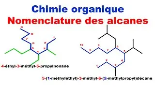 Chimie organique : Nomenclature des alcanes #chimie_organique #nomenclature