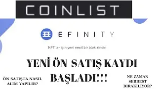 COİNLİST EFİNİTY COİN &Ouml;N SATIŞ | &Ouml;N SATIŞ KAYDI NASIL YAPILIR | YETERLİLİK TESTİ | QUİZ CEVAPLARI