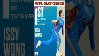 WPL First Hat-Trick #wpl #cricket #trending #trendingshorts #viral #wplfinal #mivsup #hattrick #Mi