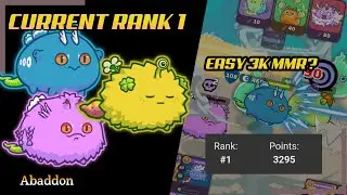 Abaddon | EASY 3K MMR USING POISON META | CURRENT RANK 1 | AXIE INFINITY