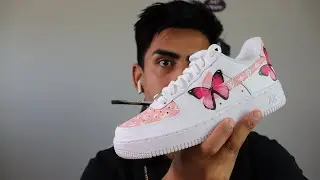 AIR FORCE 1 - LOUIS VUITTON CUSTOM W/ BUTTERFLY!!🦋 👟 🎨