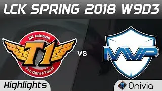 SKT vs MVP Highlights Game 1 LCK Spring 2018 W9D3 SK Telecom T1 vs MVP by Onivia