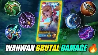 WANWAN BRUTAL DAMAGE 🔥 DEFENSE MUSUH AUTO PECAH - Mobile Legends Bang Bang