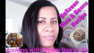 How to cook rice and beans/ Belizean rice and beans recipe..