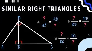 Similar Right Triangles - Geometric Mean (Learn it fast)