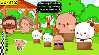 A Bubu Dudu video | You Won't Believe What Happens in This Sack Race Chaos 🥵 EP-312 | Gomu Peachu