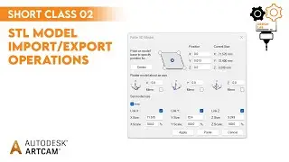 How to Import/Export STL Model | Short Classes | Class 1 | ArtCAM 2018 - اردو / हिंदी | CNC Design