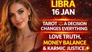 LIBRA 16TH JAN TAROT ⚖️ A DECISION CHANGES EVERYTHING | Love Truth, Money Balance & Karmic Justice