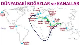 ⚠️🎯 Dünyadaki Boğazlar ve Kanallar | ● YKS Coğrafya