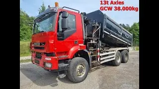 IVECO-MAGIRUS Trakker AD380T41W 6x6, Bordmatik beidseitig, Kran Palfinger PK12000
