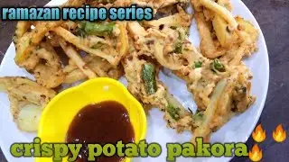 make & freeze crispy potato pakora by aqsas kitchen