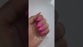 #DND #809 Soulflower Gel Polish with a Neon Pink French Tip 🩷💖💅 #pinkfrenchnails #pinknaildesign
