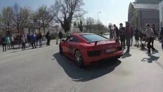 Cars & Coffee Munich 8.4.2017 Motorworld P4 Drivers Club's  Aventador SV 458