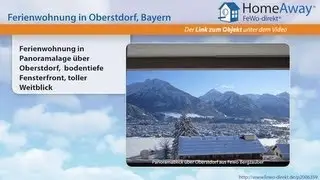 Allg&auml;u: Ferienwohnung in Panoramalage &uuml;ber Oberstdorf,  bodentiefe - FeWo-direkt.de Video
