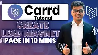 How To Design a Lead Magnet Page in 10 mins | Carrd Tutorial For Beginners (2025)