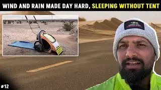 Wind and rain made day hard. Sleeping under sky without tent ⛺️- Slowman Nitin #usa #travelvlog