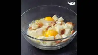 Bread Pudding | Caramel Bread Pudding Recipe #shorts
