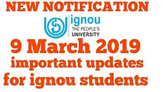 IGNOU NEW UPDATES FOR IGNOU STUDENTS PHD JUNE TEE 2019