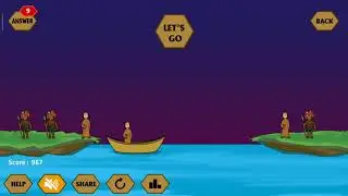 River IQ Chapter 3 Cannibals and 3 missionaries kids Puzzle solved