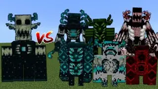 Tryden vs Ultra Warden Plus V2 in Minecraft Mob Battle