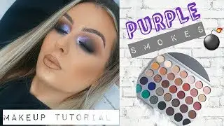Morphe X Jaclyn Hill Palette Tutorial | Purple Smokey Eye | April 2018