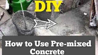 How to Use Pre-Mixed concrete to Fill up a hole