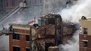 Two dead, several missing after building collapse in New York