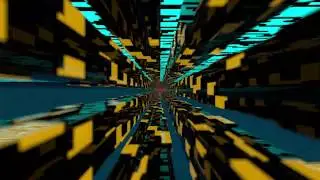FREE SEAMLESS LOOP VIDEO FOOTAGE, camera starts and stops flying through corridor