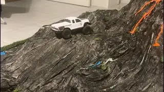 Dad & son Indoor rc crawler track half day project, SCX24 Axial  