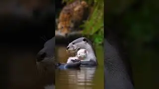 Unbelievable Bond Otter Protects Kitten Saving Life Against All Odds #cute #animals #friendship