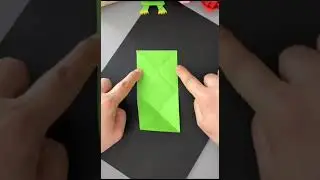Paper frog  easy to make #crafter #shorstvideo #youtubeshorts  # @areecrafter ​