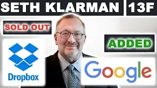 Seth Klarman 13F Portfolio Update - Sold Dropbox $DBX & Added Google Stock $GOOG&ndash; Q4 2022