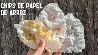 🍚 CHIPS DE PAPEL DE ARROZ | SNACK CRUJIENTE EN 5 SEGUNDOS
