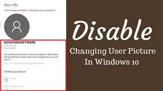 Как отключить смену изображения пользователя в Windows 10