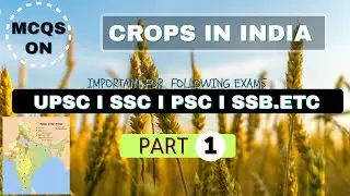 MCQS ON CROPS IN INDIA I PART-1