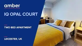 Room Type Two Bed Apartment | iQ Opal Court | Student Accommodation in  Leicester | UK | amber
