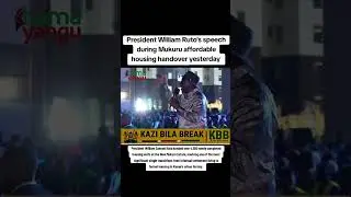 President handing the affordable houses to citizens