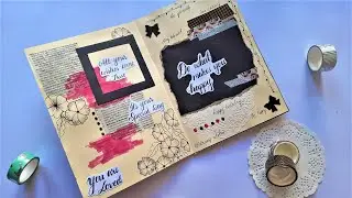 Vintage Themed Card | Handmade Birthday Card | Special Handmade Birthday Card Idea | Tutorial