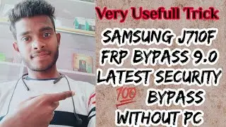 SAMSUSNG J76 J710 U6 FRP BYPASS TALKBACK,HUSH SMS ,NOT WORKING NEW SECURITY 100% Bypass