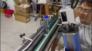 adjust the laser galvo head in parallel with the bottle