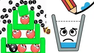 Hide Ball Brain Vs Happy Glass New UPDATE Satisfying Double Walkthrough Draw Merge Mandes!