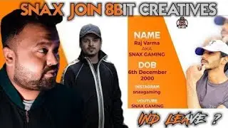 Ind Snax Joined 8bit Creatives - 8bit Snax or Ind snax?? | full explanation
