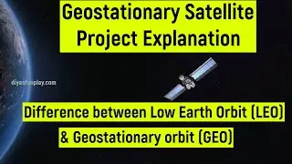Geostationary satellite project explanation | Difference between low earth & geostationary orbit