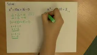 Solving quadratic equations