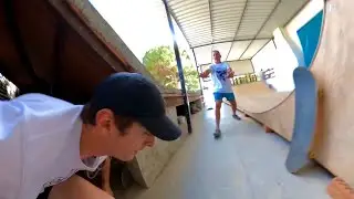 ME CUELO EN UNA MANSIÓN CON UN SKATEPARK DENTRO! Viene la policía*