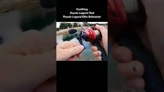 Bass Fishing Ft KastKing Royale Select Fishing Rod +  Royale Legend Elite Baitcasting Reel #shorts