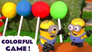 The Minions Toys Colorful Game with A Toy Train