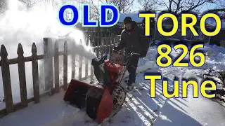OLD Toro 826 Rescued & Serviced For Clean Up Operations from the BIG Storm